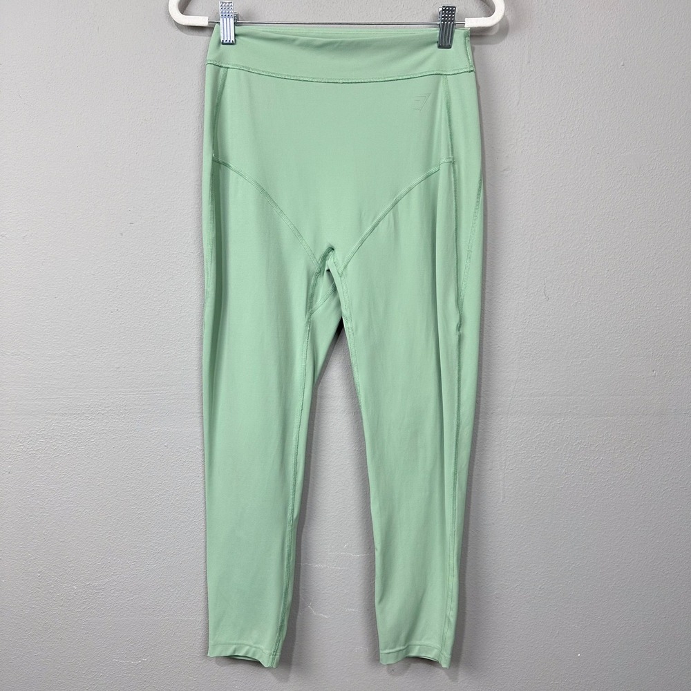 Gymshark Leggings Womens Size L Sage Green Kendra Kathryn Scrunch Butt High Rise
